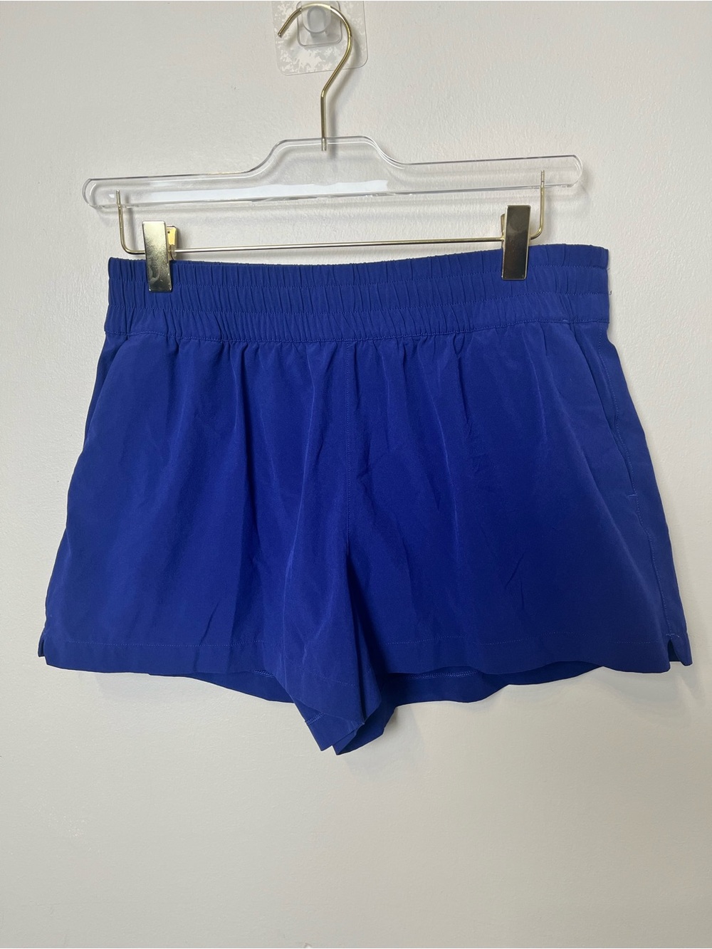 Athleta Blue Weekender Run Short Elastic Waist Royal Blue Shorts